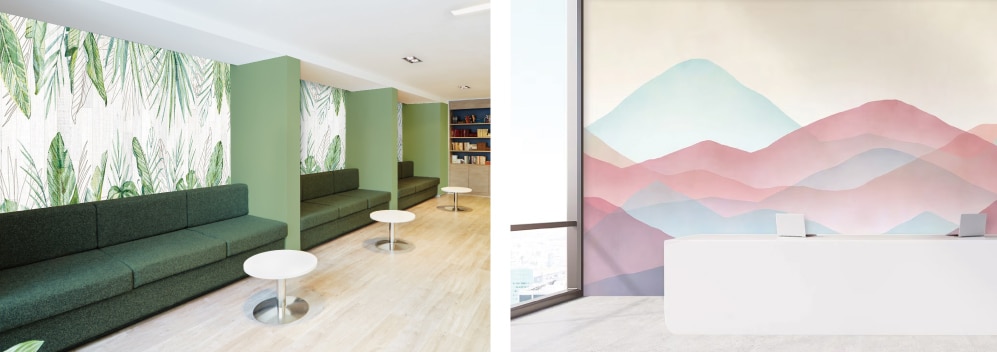 空間が広く見える明るめの壁紙