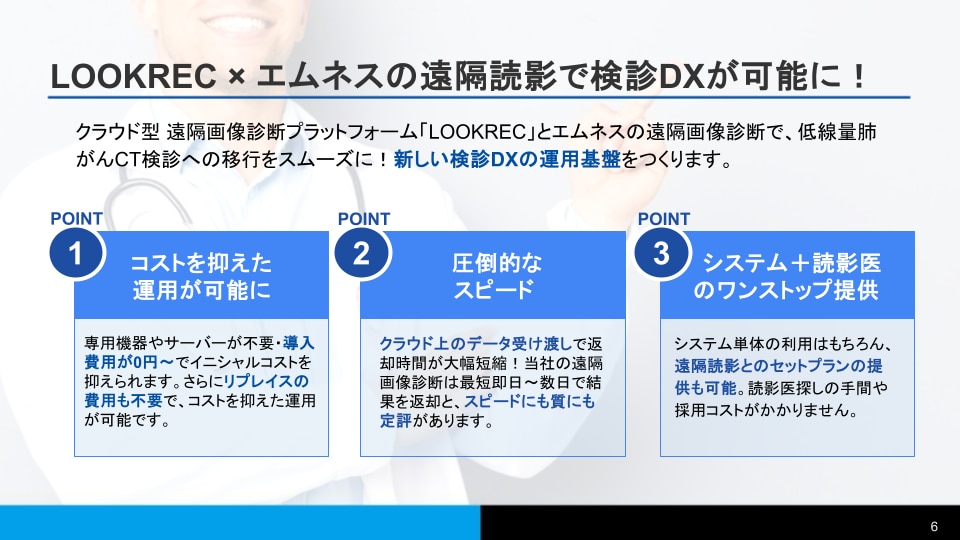 MNES：低線量肺がんCT検診