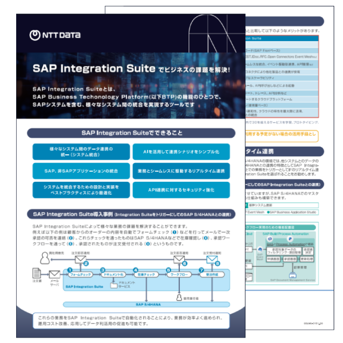 表紙：SAP Integration Suiteでビジネスの課題を解決！
