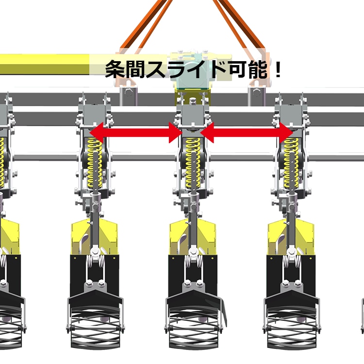 条間設定のイメージ図