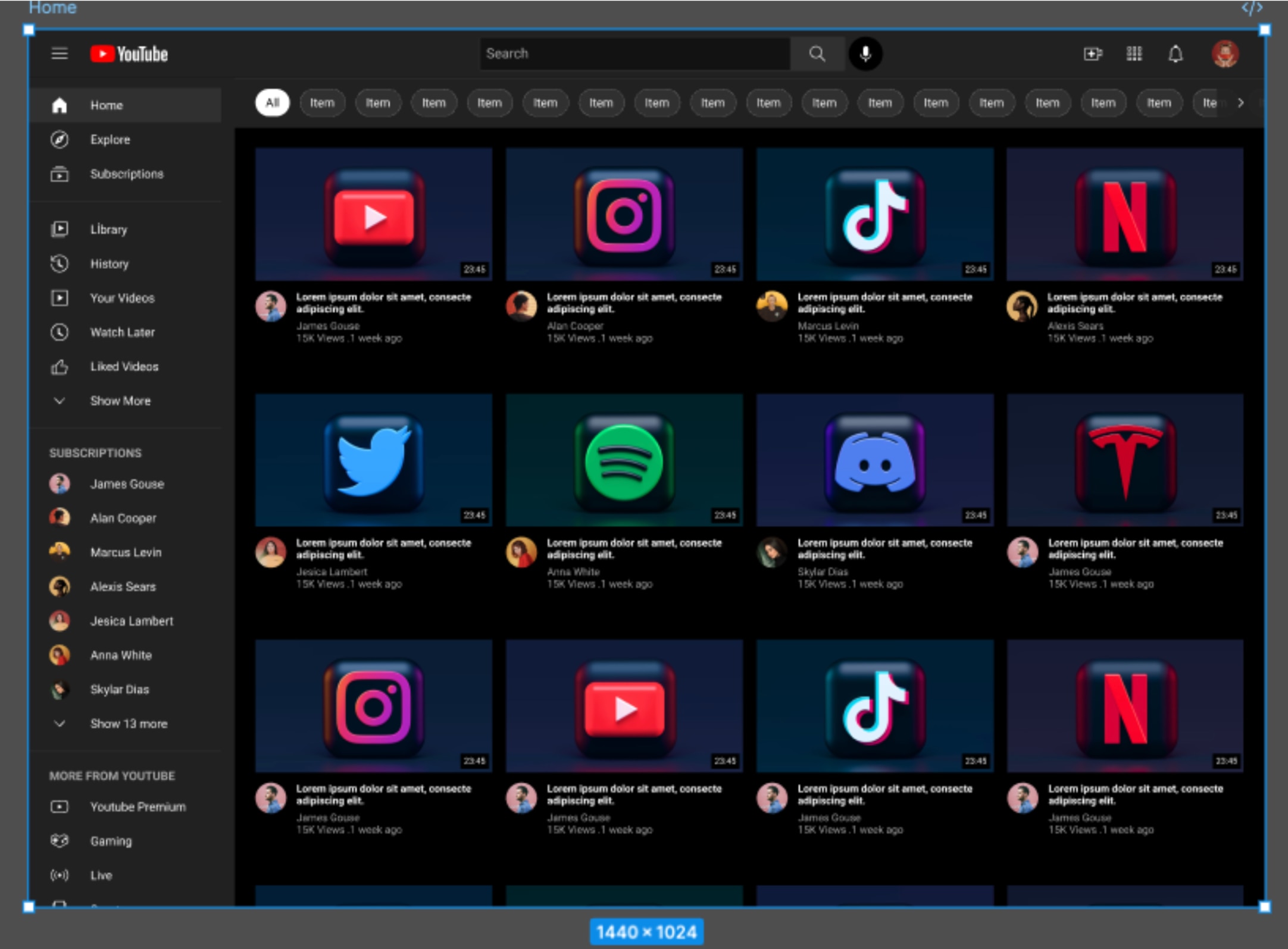 Youtube UI 参考元