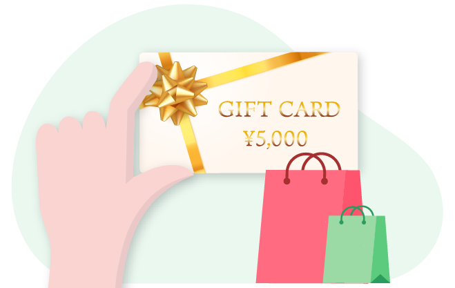 プリペイド型ギフトカードの住民の利便性をまとめたイラスト