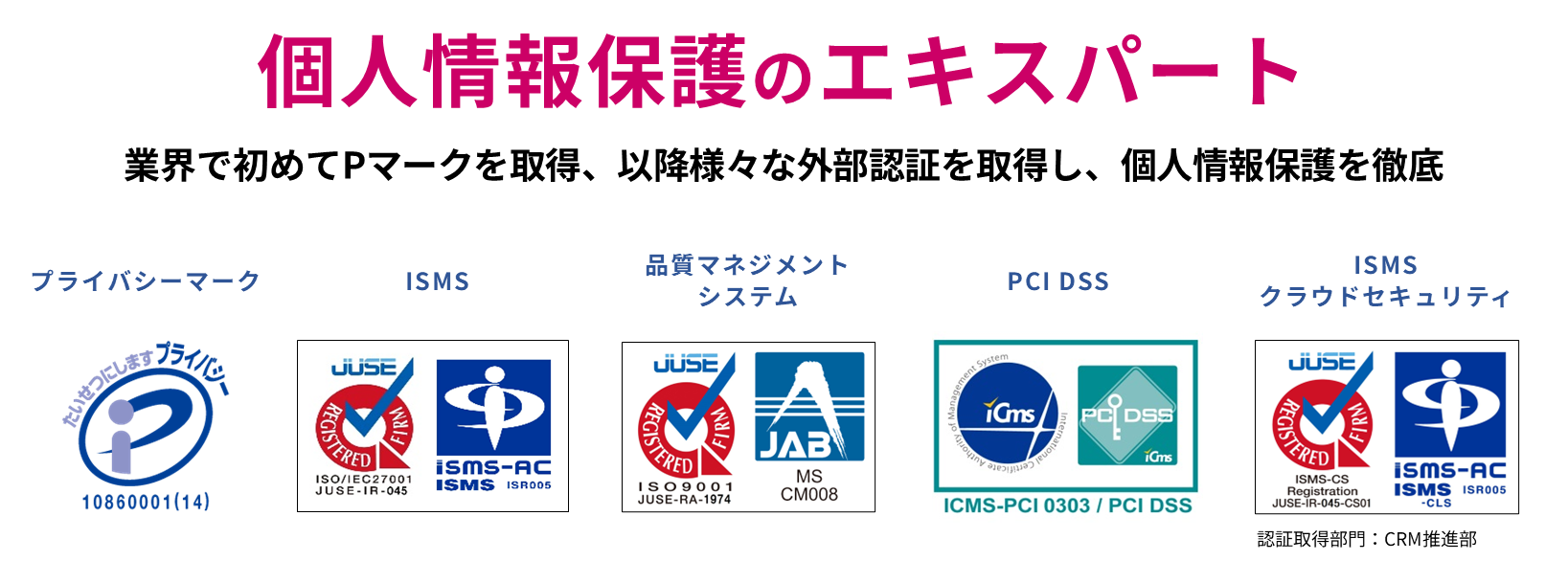 個人情報保護のエキスパート