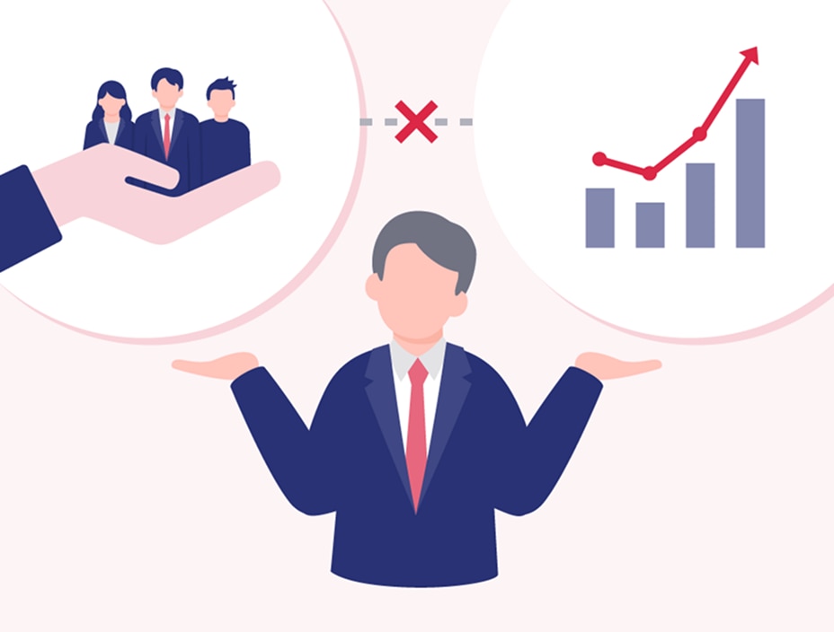 事業・組織の戦略と 育成施策が切り離されている