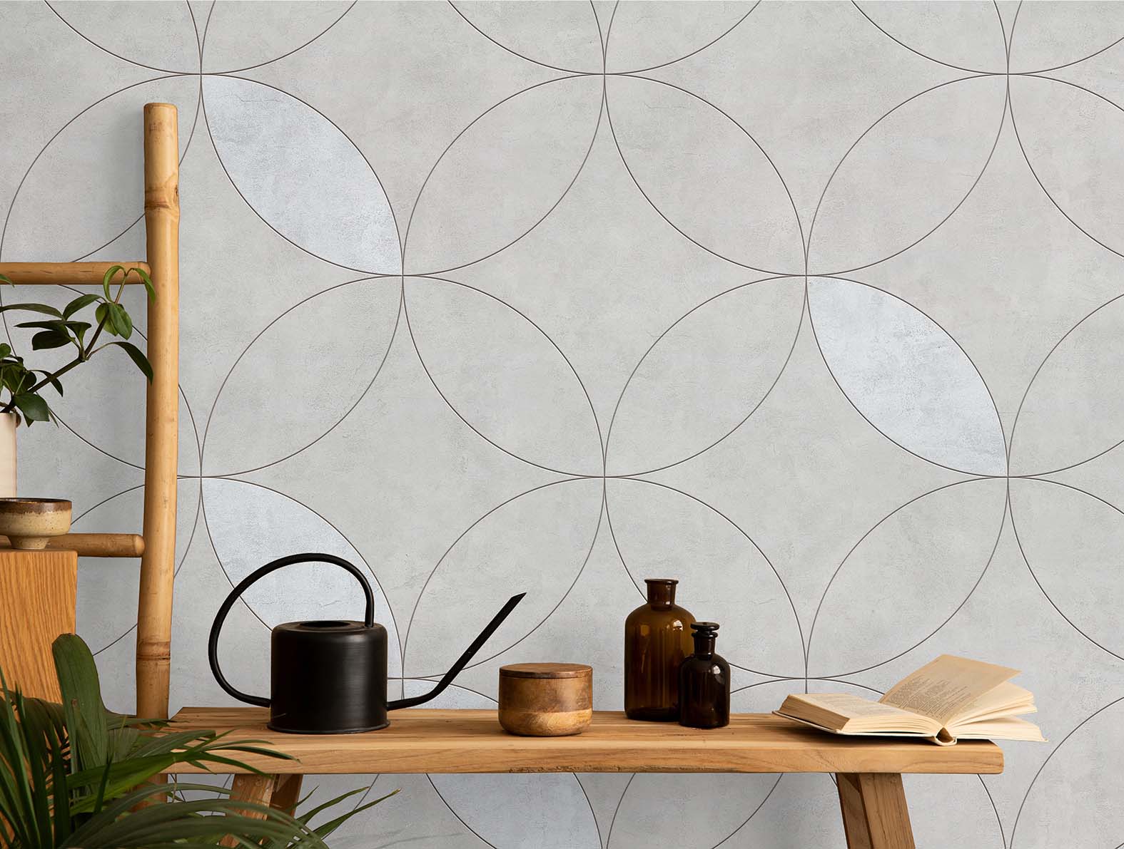 マテリアル柄の大理石の壁紙