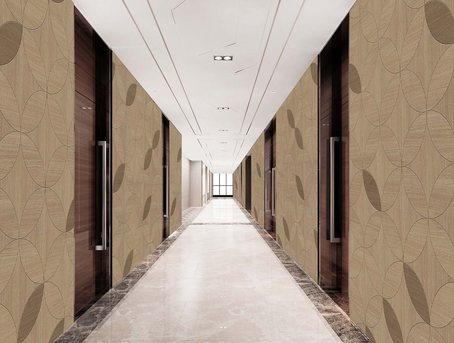 マテリアル柄の木目の壁紙