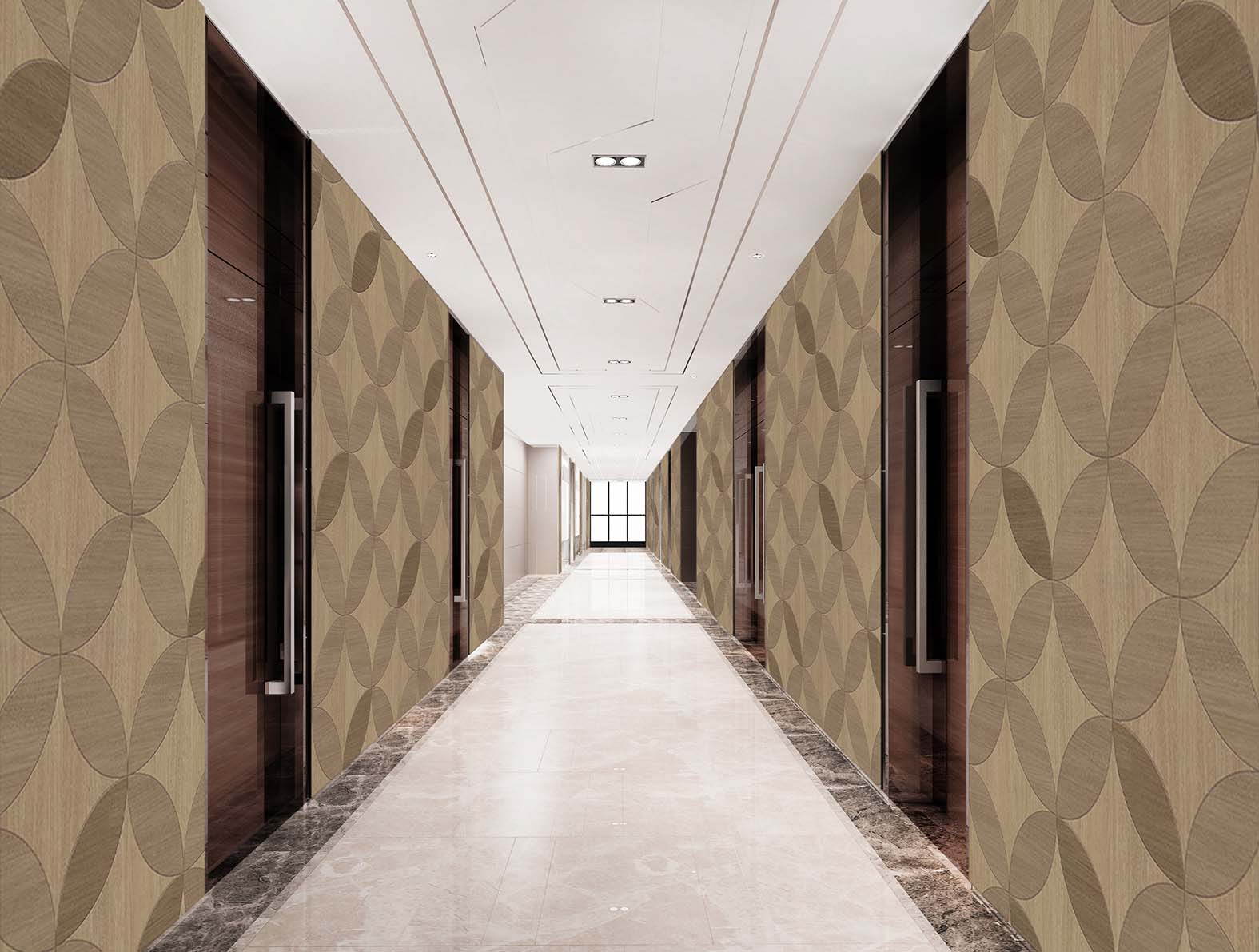 マテリアル柄の木目の壁紙