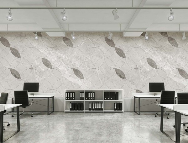 マテリアル柄の大理石の壁紙