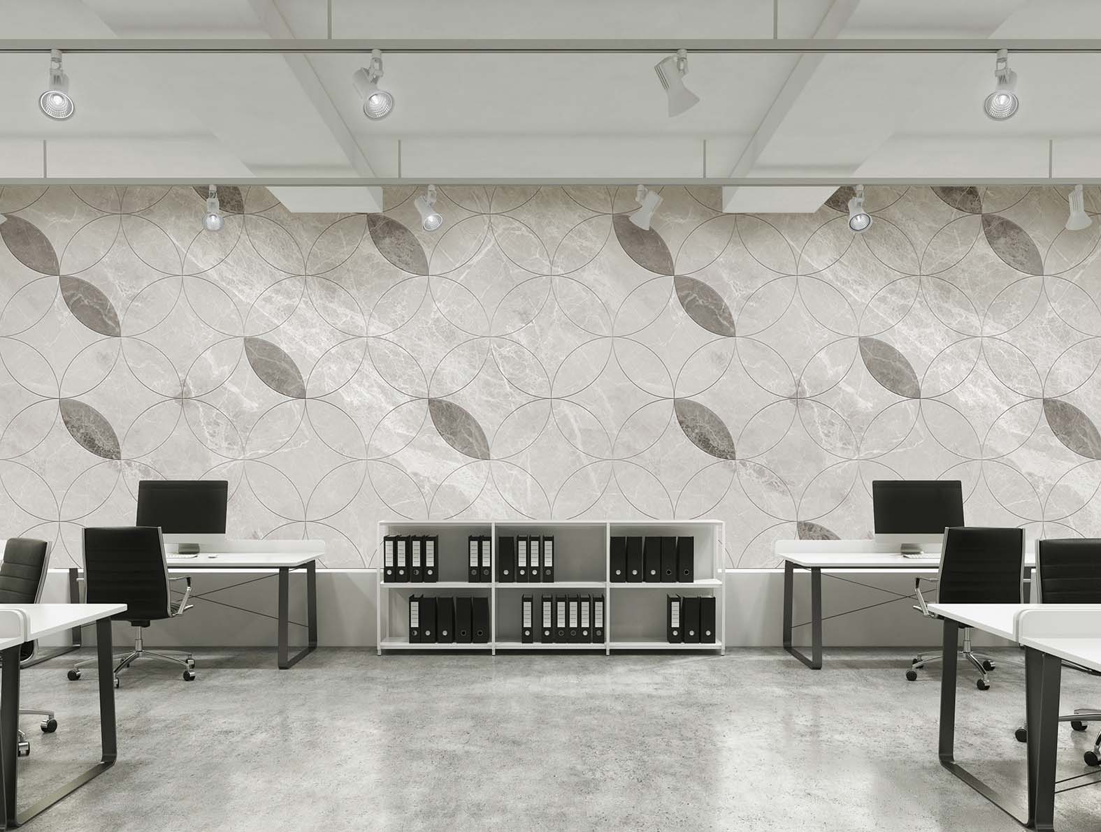 マテリアル柄の大理石の壁紙