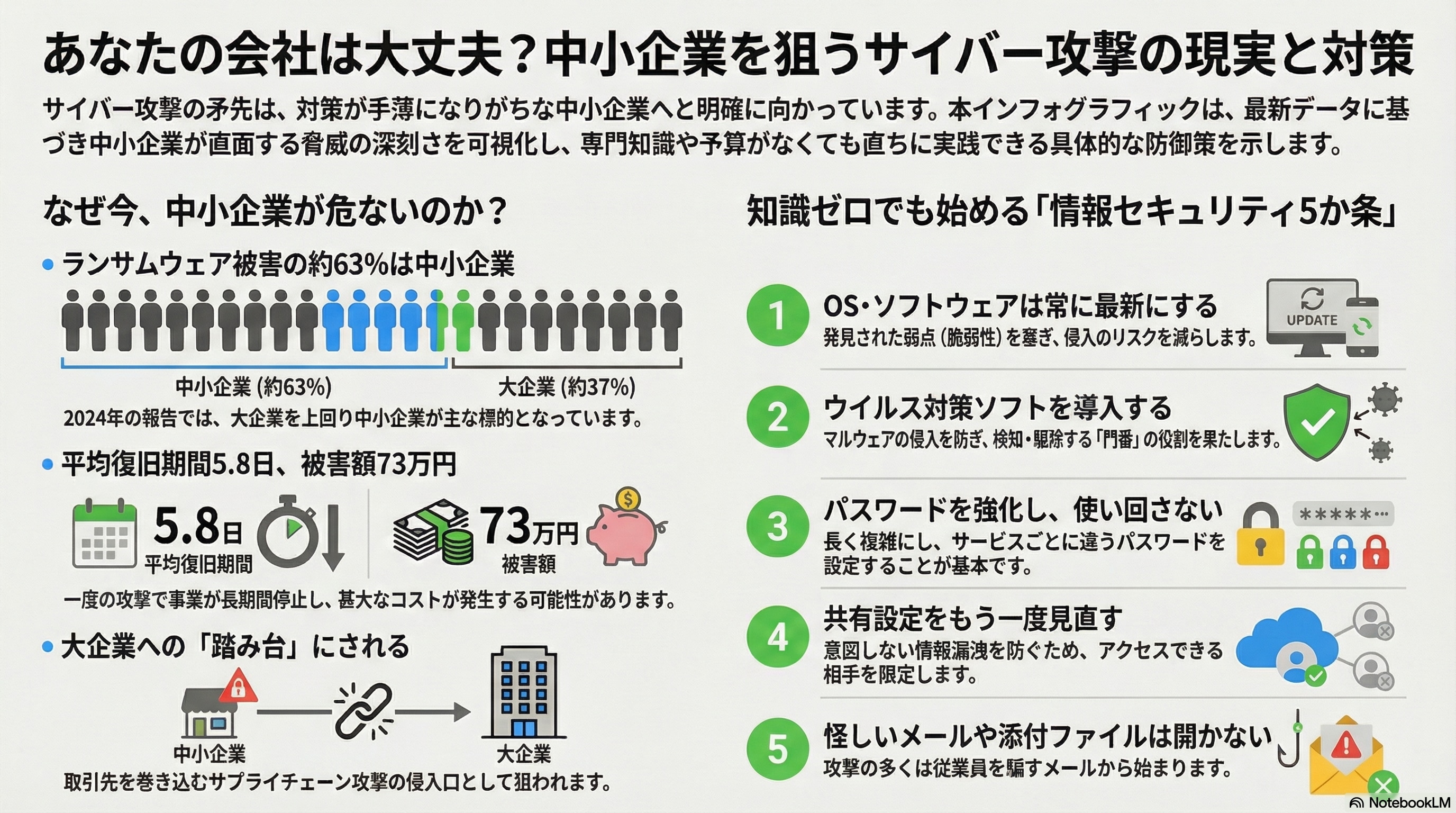 警察庁の最新データが示す現実。なぜ中小企業が狙われるのか？数字で学ぶセキュリティ対策の必要性 | InfiniCore株式会社