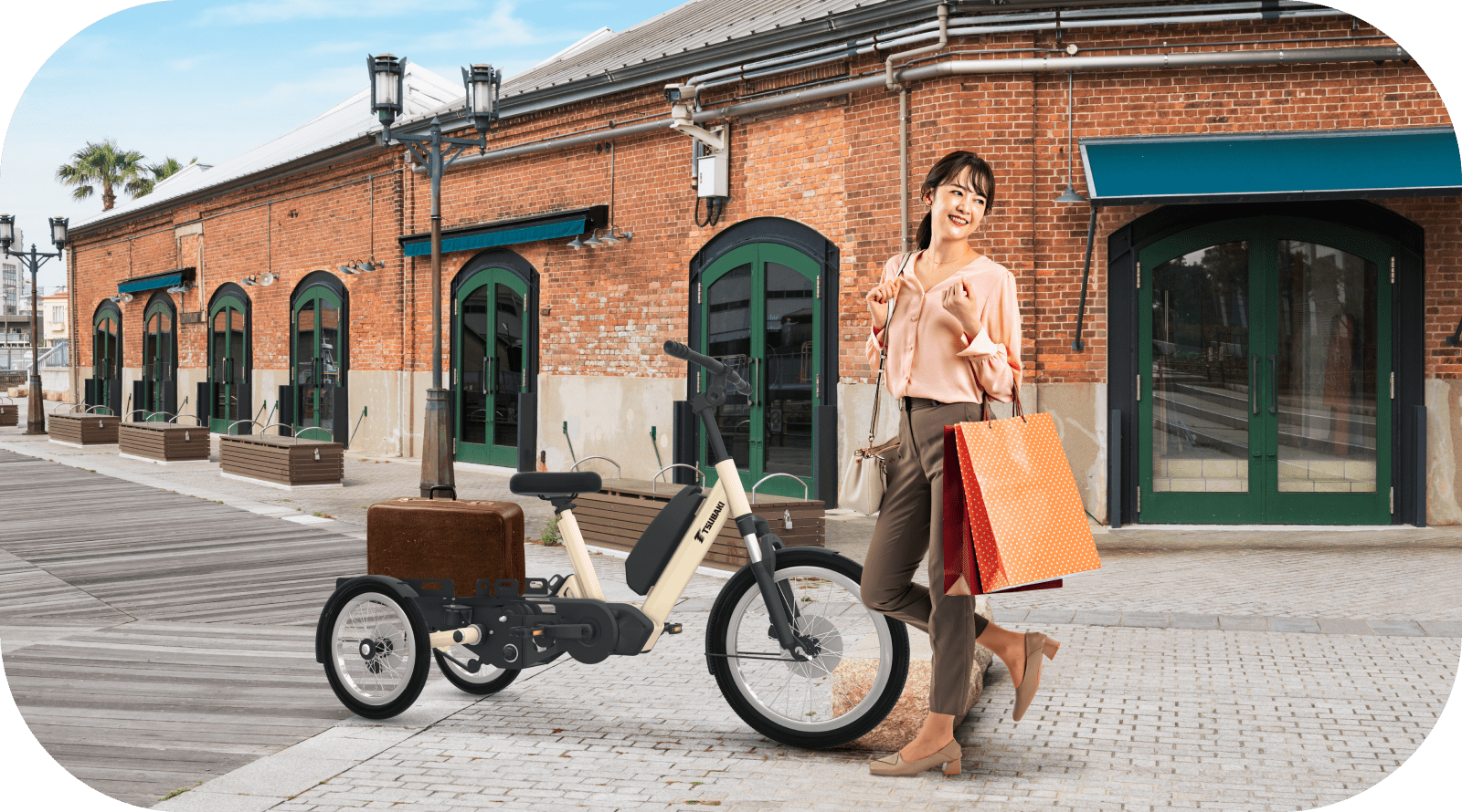 電動アシスト3輪自転車 LA SI QUE (らしく) | 新規ビジネス | つばき