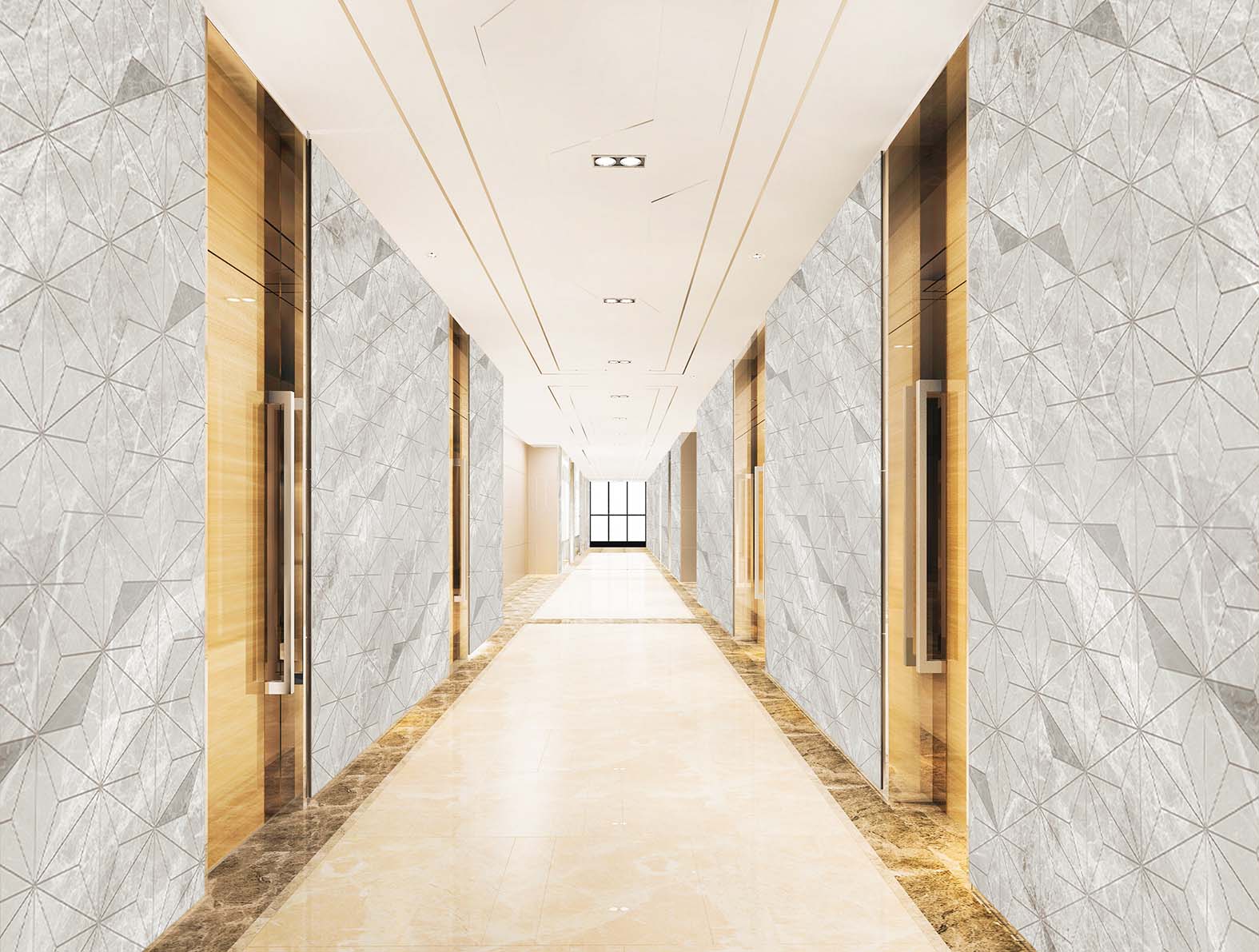 マテリアル柄の大理石の壁紙