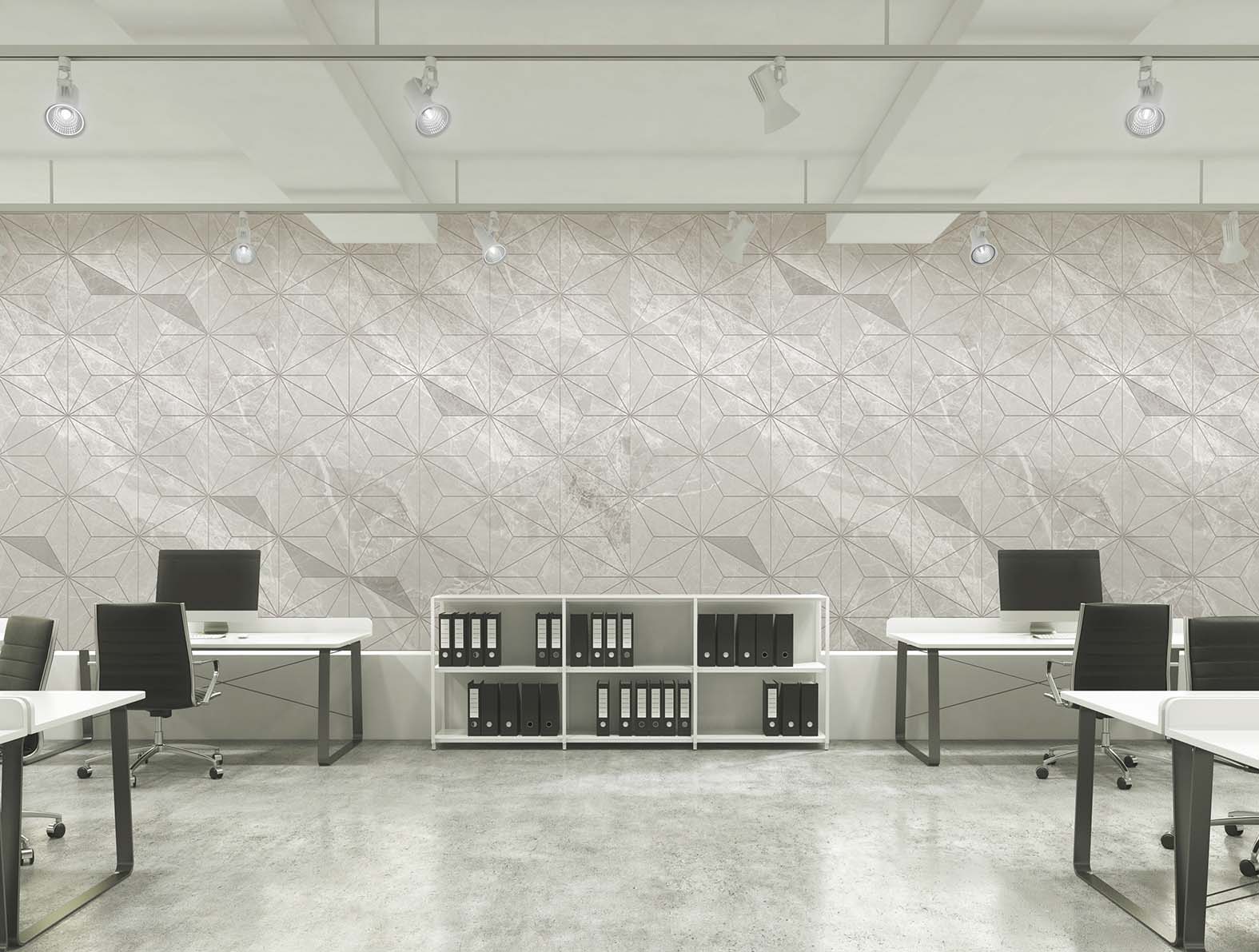 マテリアル柄の大理石の壁紙