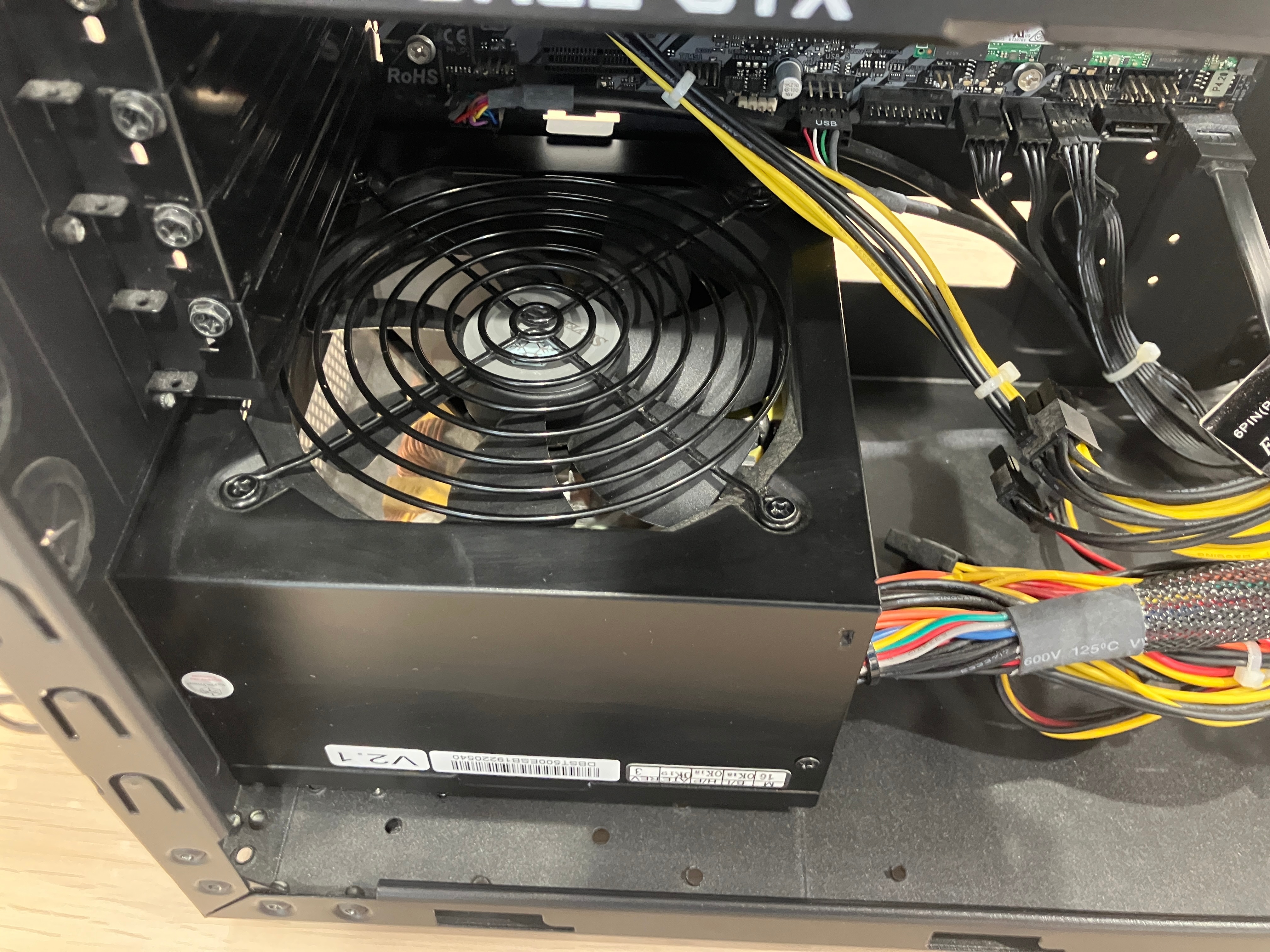 クリーニング後、電源付近