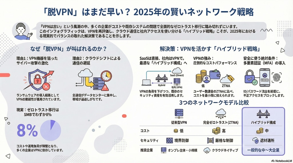 脱VPNはまだ早い？2026年もVPNを選ぶメリットとハイブリッドな生存戦略