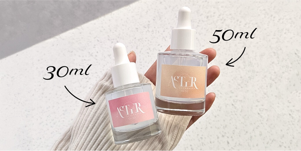 ガラスの底肉厚で高級感アップ