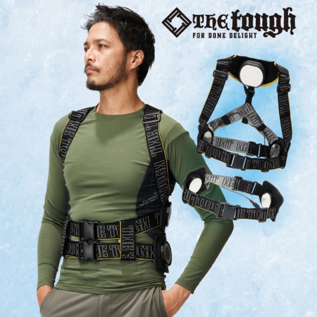 ベルトタイプ冷却装置『アイスキーパーシリーズ』の製品着用画像