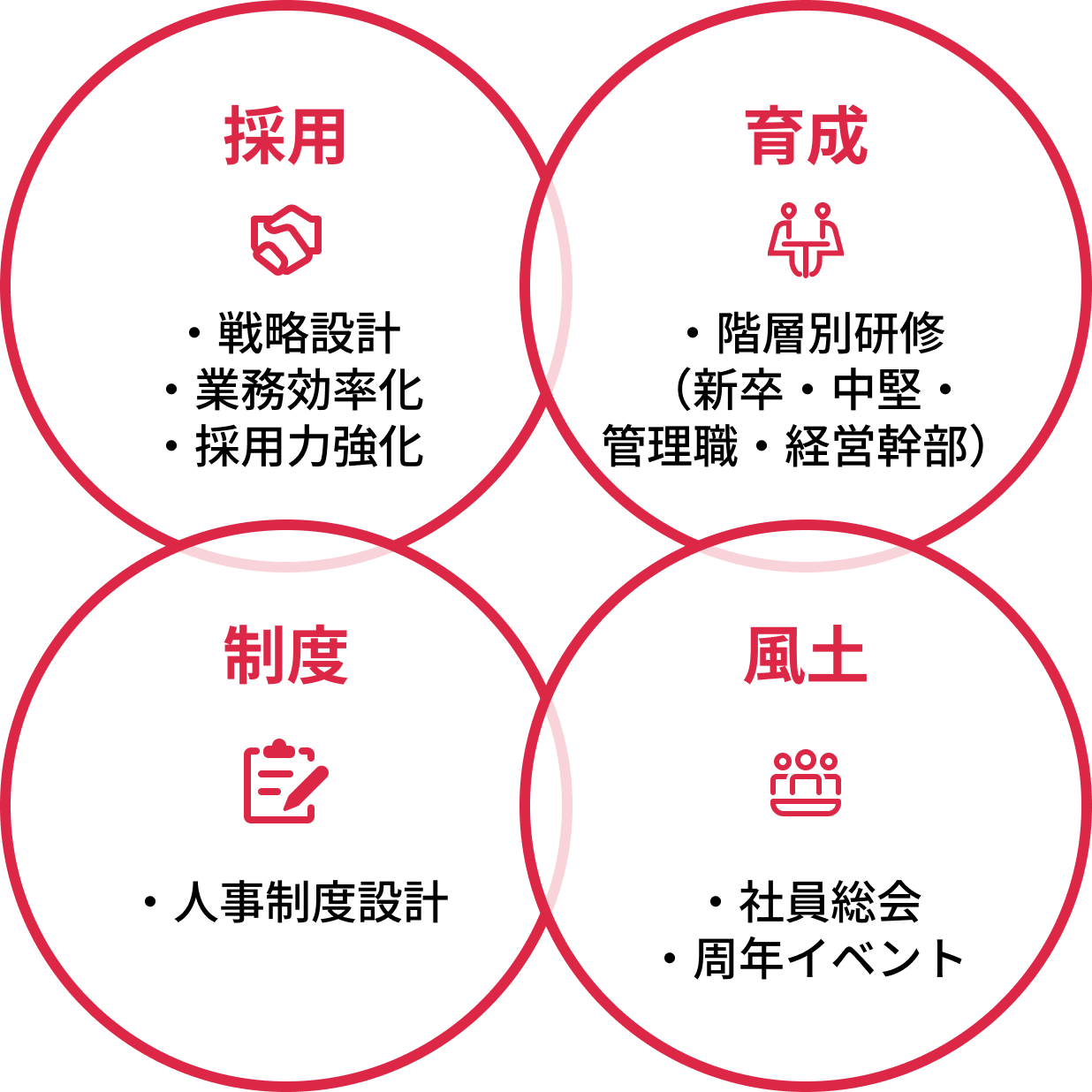 採用・育成・制度・風土を 網羅的に連動させる