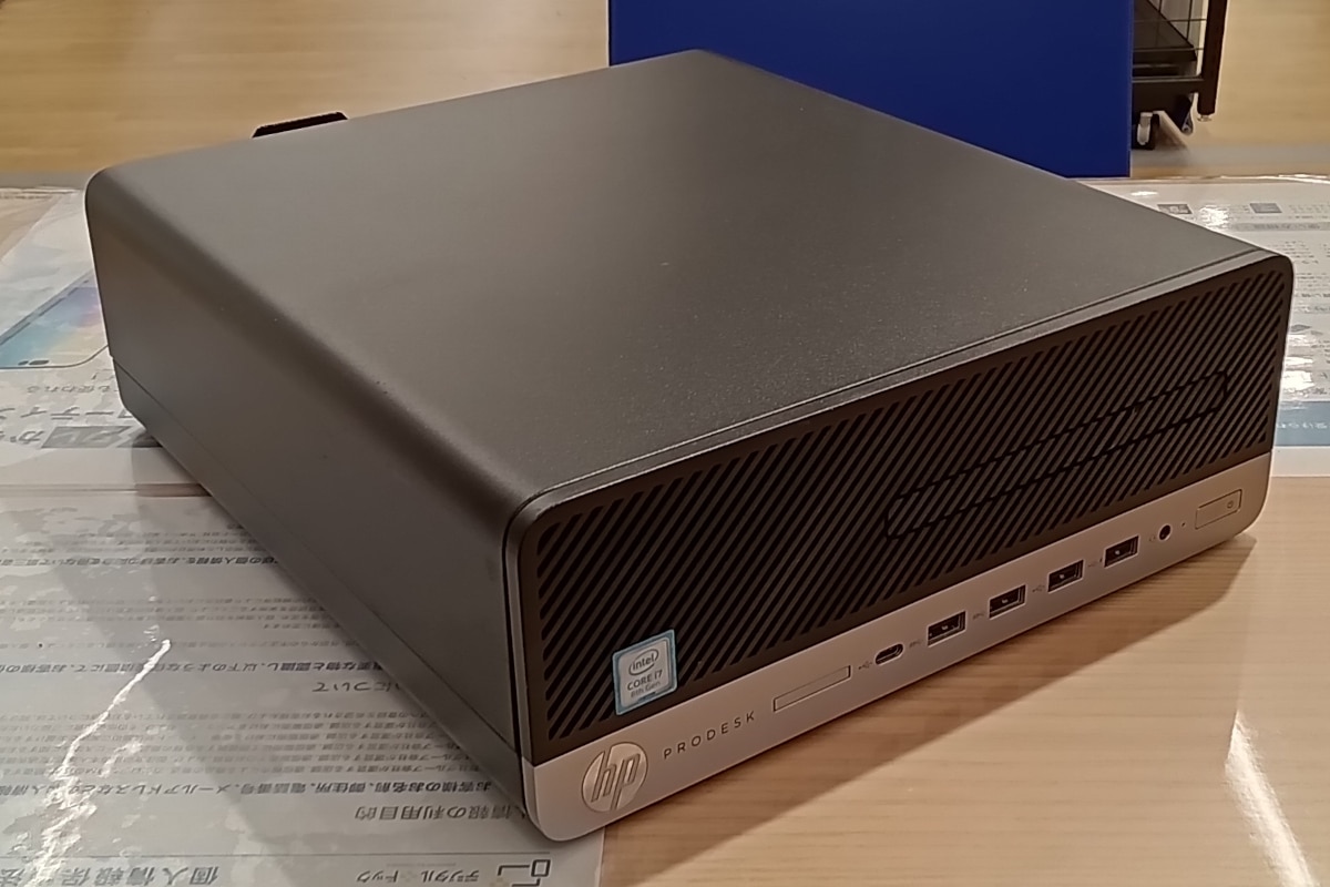 パソコン修理事例 HP製小型デスクトップ 電源を入れても、すぐに電源が落ちる