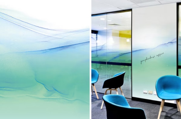 オフィスにシンプルな抽象アート壁紙