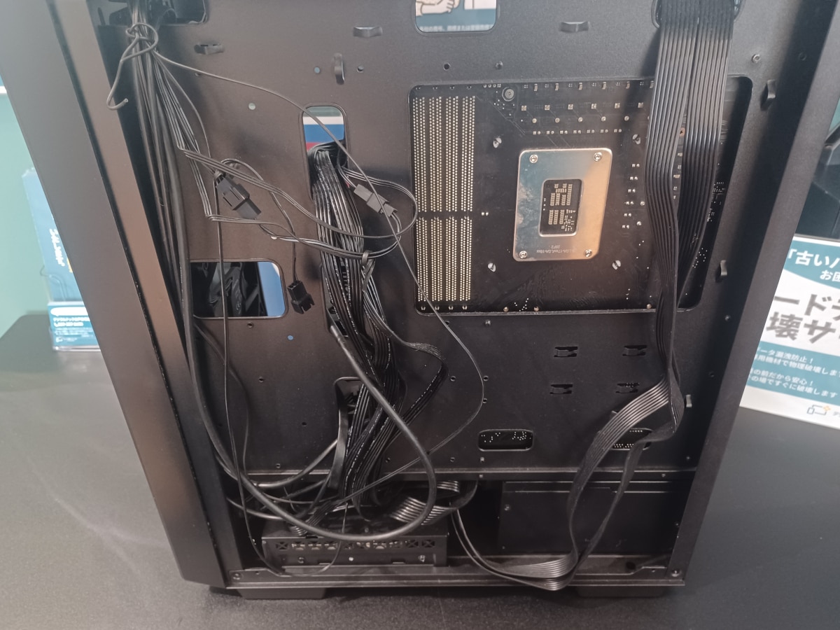 修理前の配線の様子