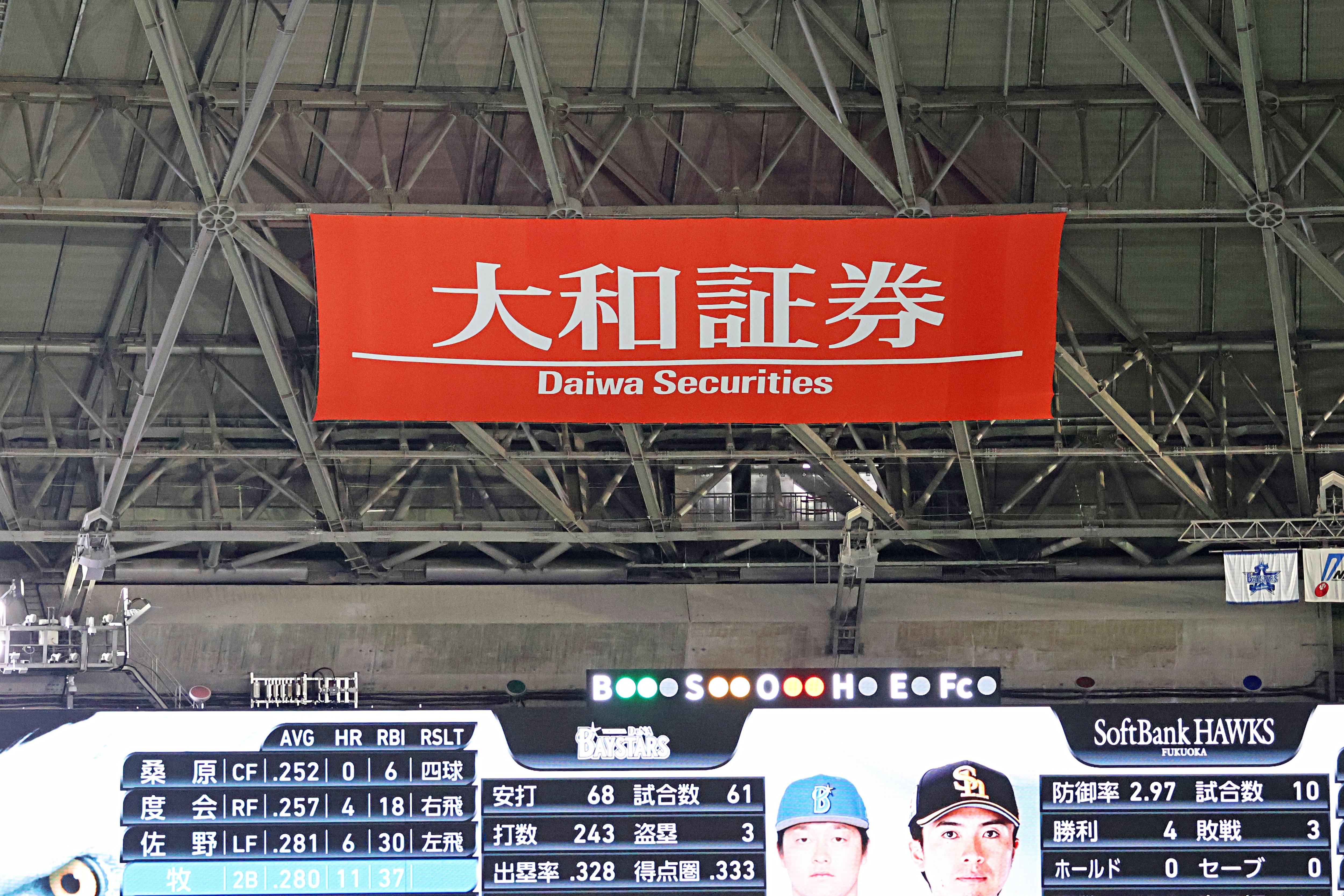 センター天井広告｜大和証券