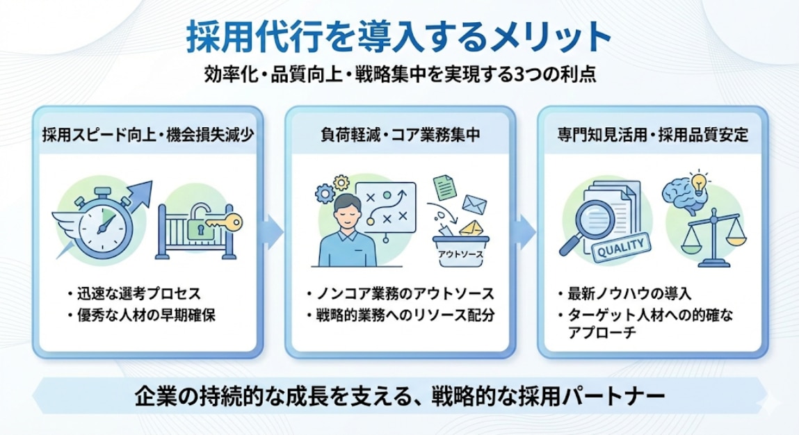 採用代行のメリット