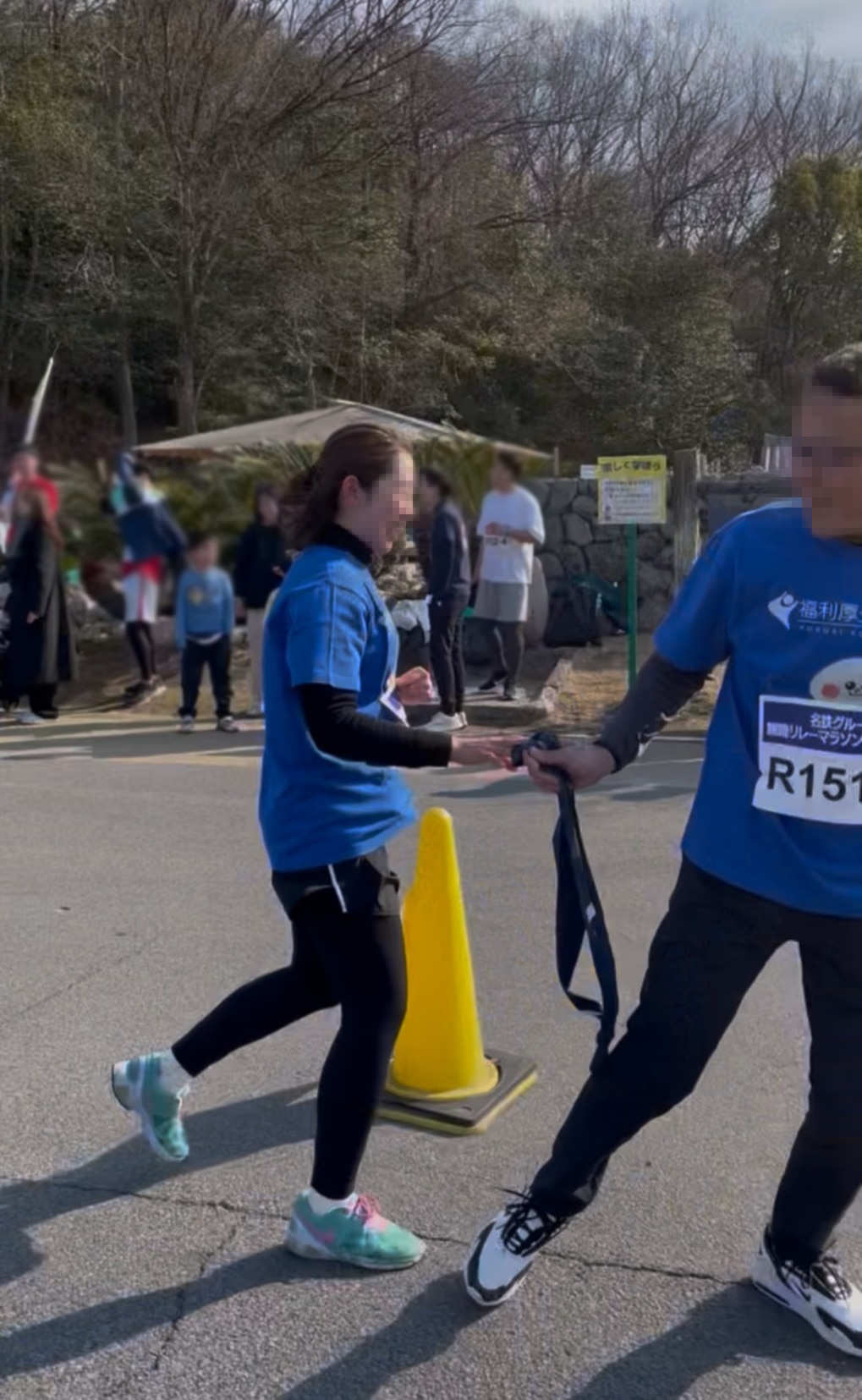 名鉄マラソン_バトンパス