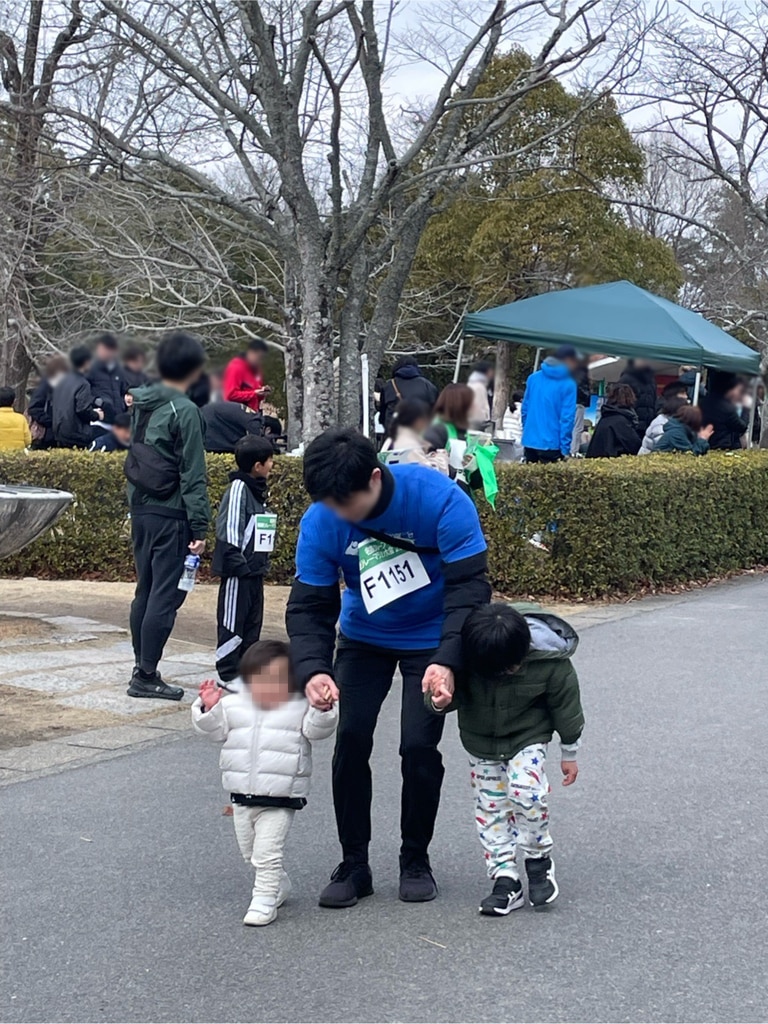 名鉄マラソン_親子