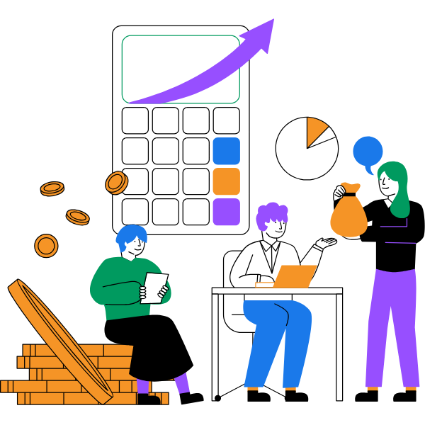 試作の費用が不安な人達のイメージ図