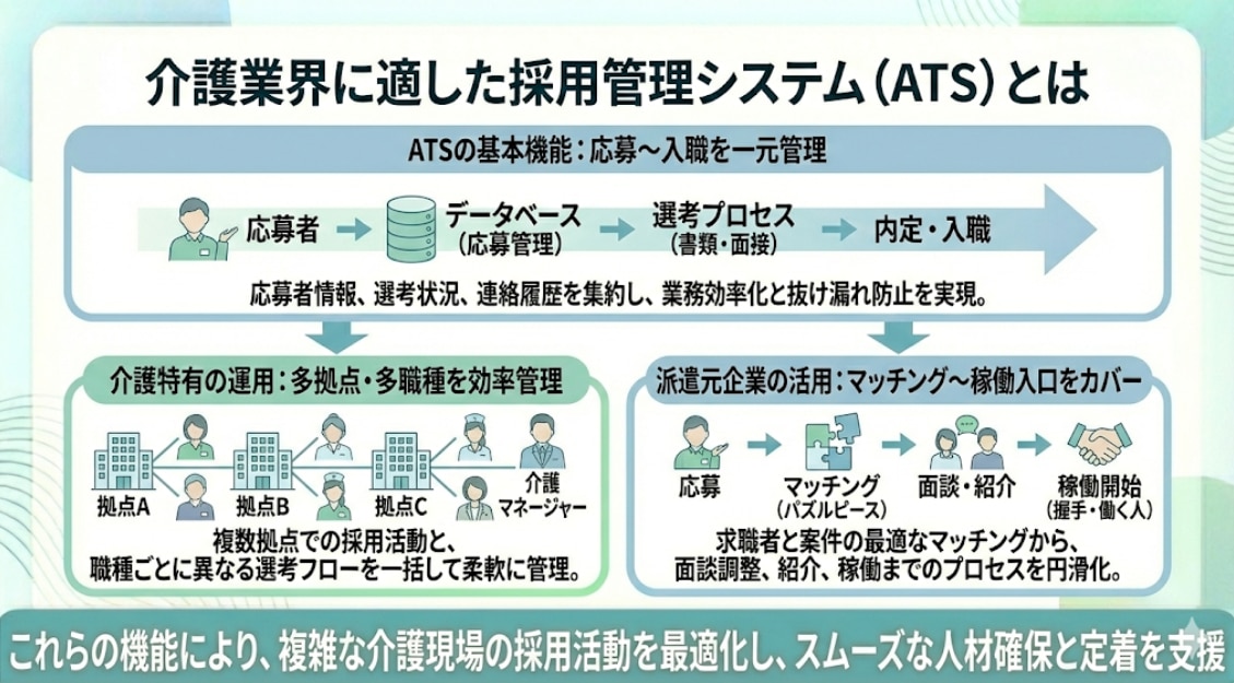 介護業界に適した採用管理システムとは