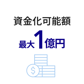 資金化可能額最大1億円