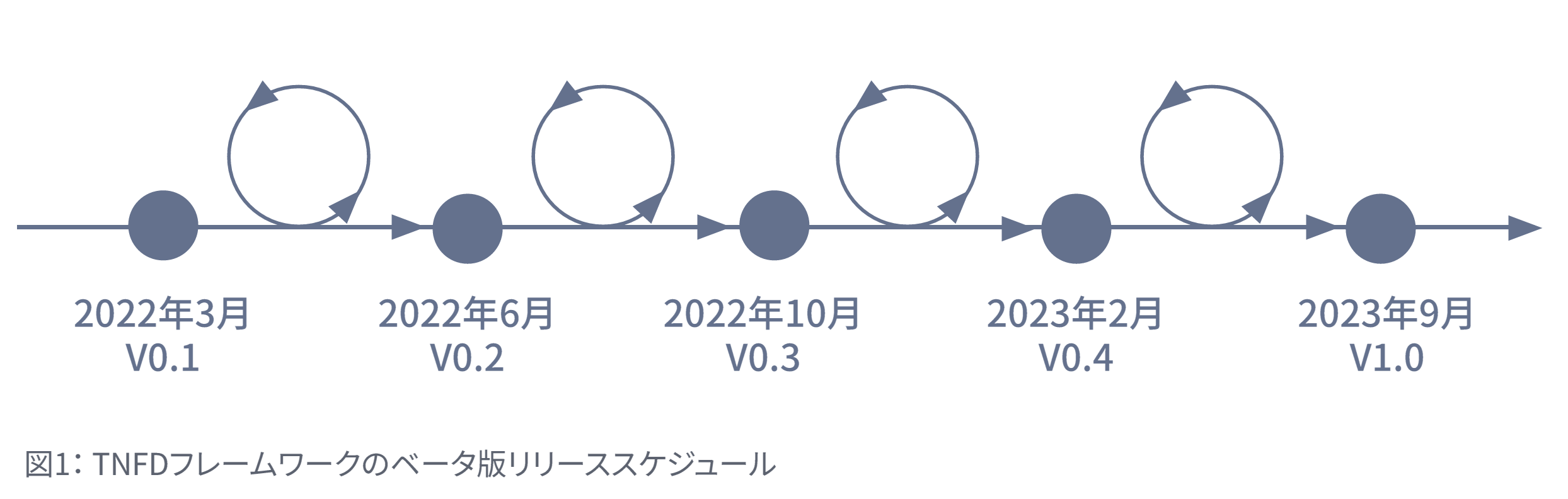 TNFDフレームワークは22年6月、同10月、23年2月にアップデートされ、23年9月に最終化される予定