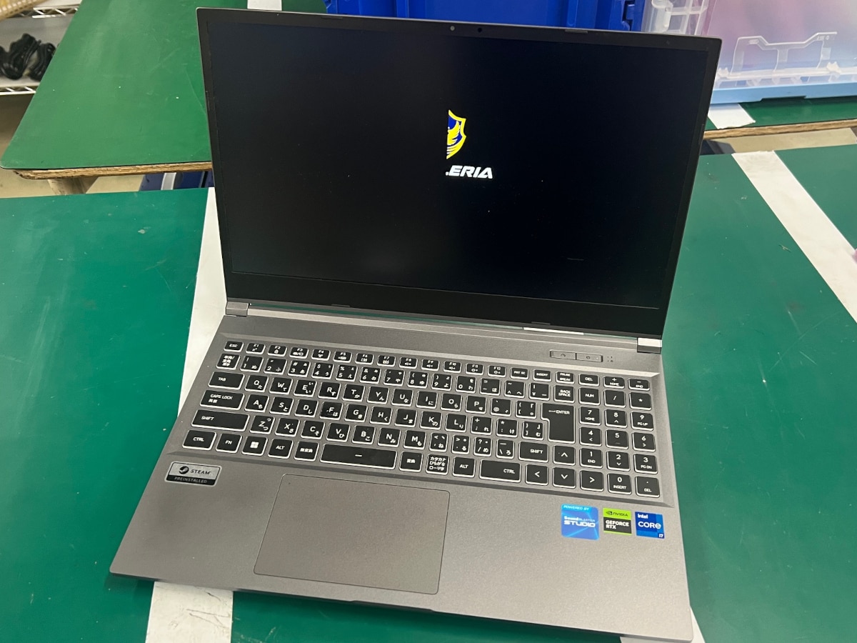 画面表示不良のGALLERIAノート