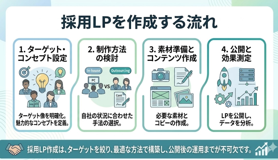 採用LPを作成する流れ