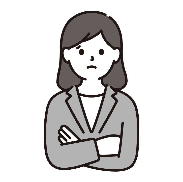 悩んでいる女性のビジネスパーソン