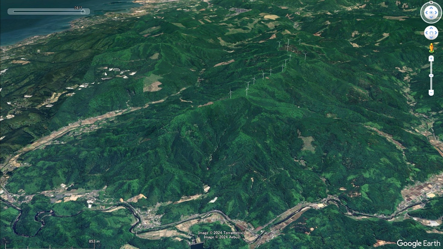 出水市における風車の建造イメージ