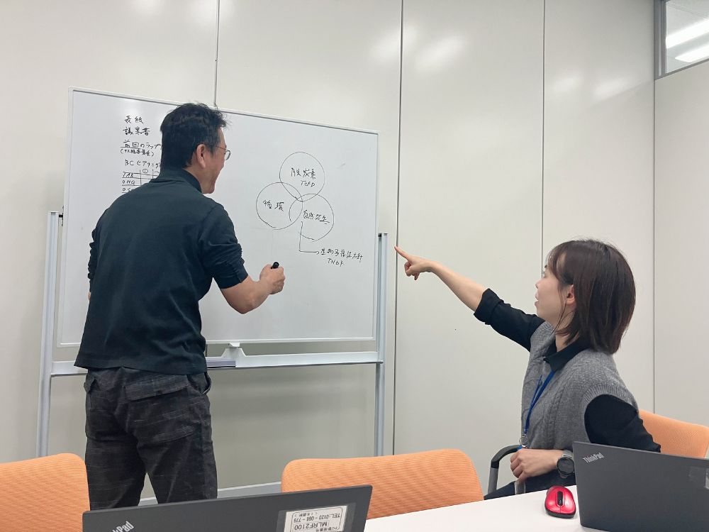 オムロンにおける会議風景