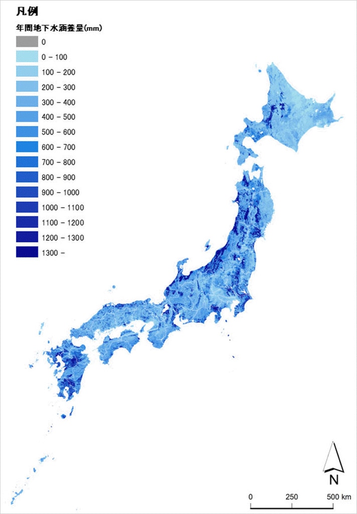 年間地下水涵養量