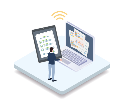 報告書の自動生成で作業効率化​