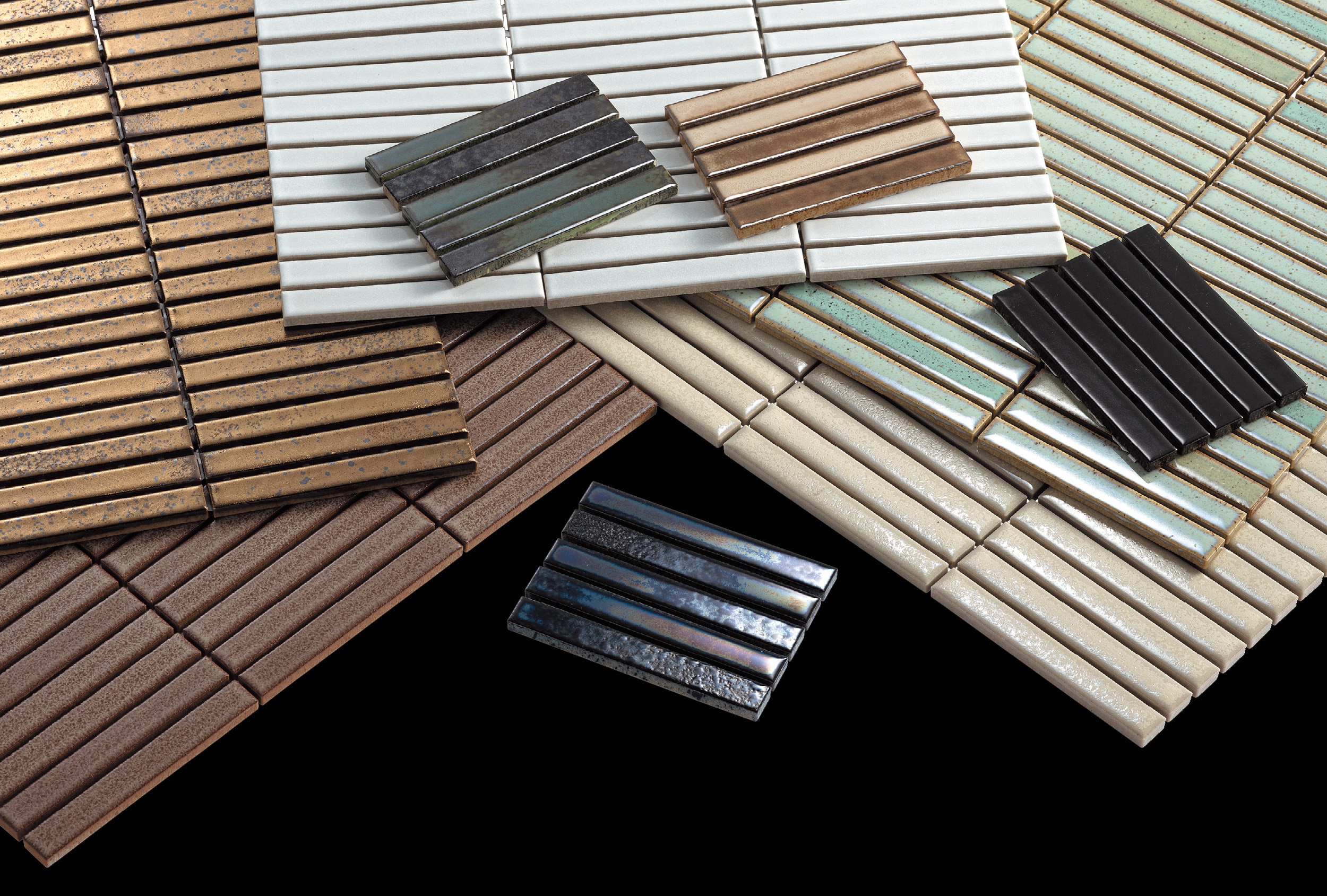 インテリアモザイク 窯変ボーダー