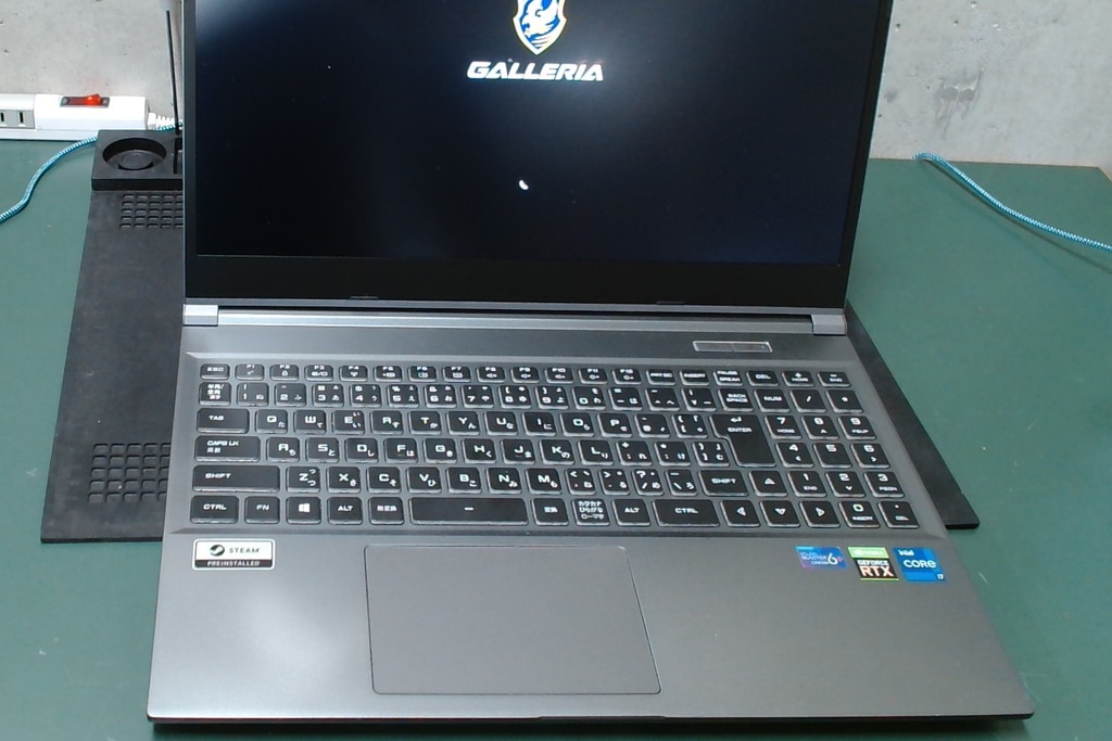 パソコン修理事例 GALLERIA ゲーミングノートPC ファンから異音