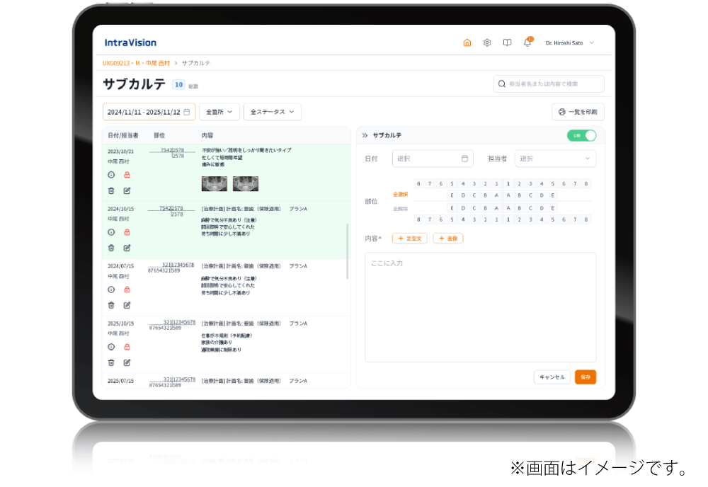 「サブカルテ」で、スタッフ間の情報共有をスムーズに
