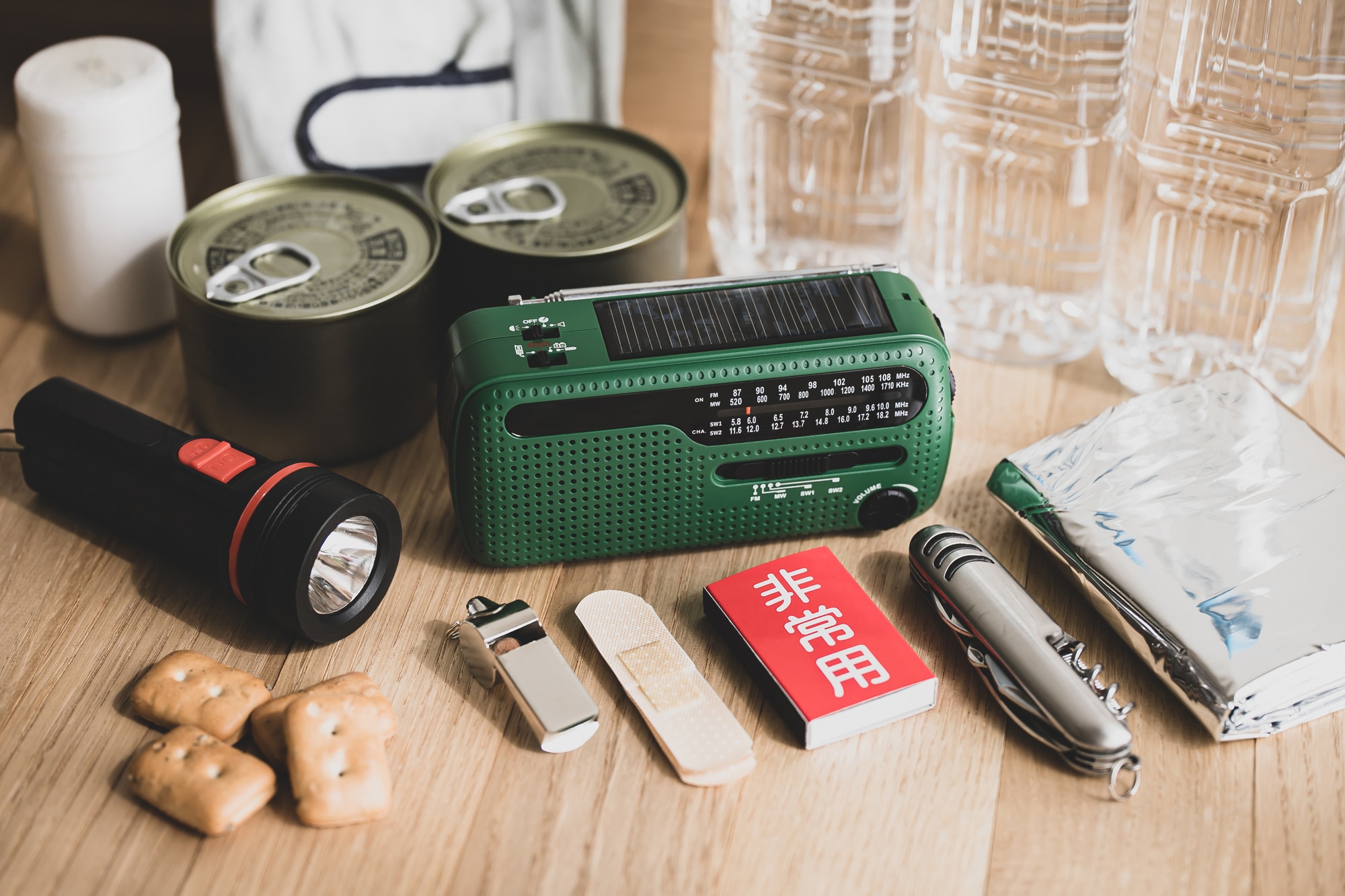 防災セットの写真