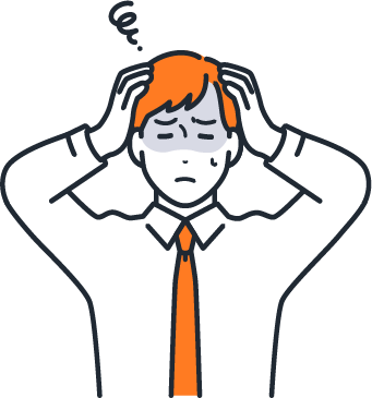 困っている男性