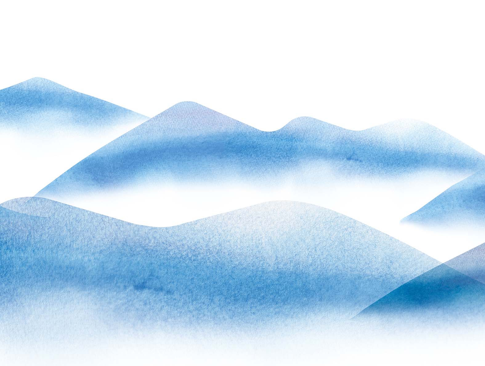 水彩風の稜線のイラストの壁紙