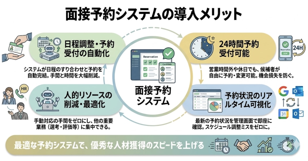 面接予約システムの導入メリット