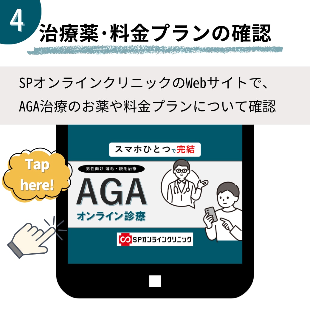 治療薬・料金プランの確認
