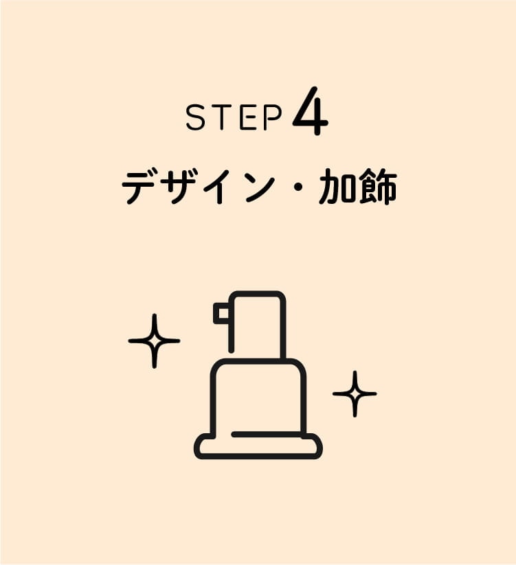 ポンプ選びの流れ④デザイン・加飾