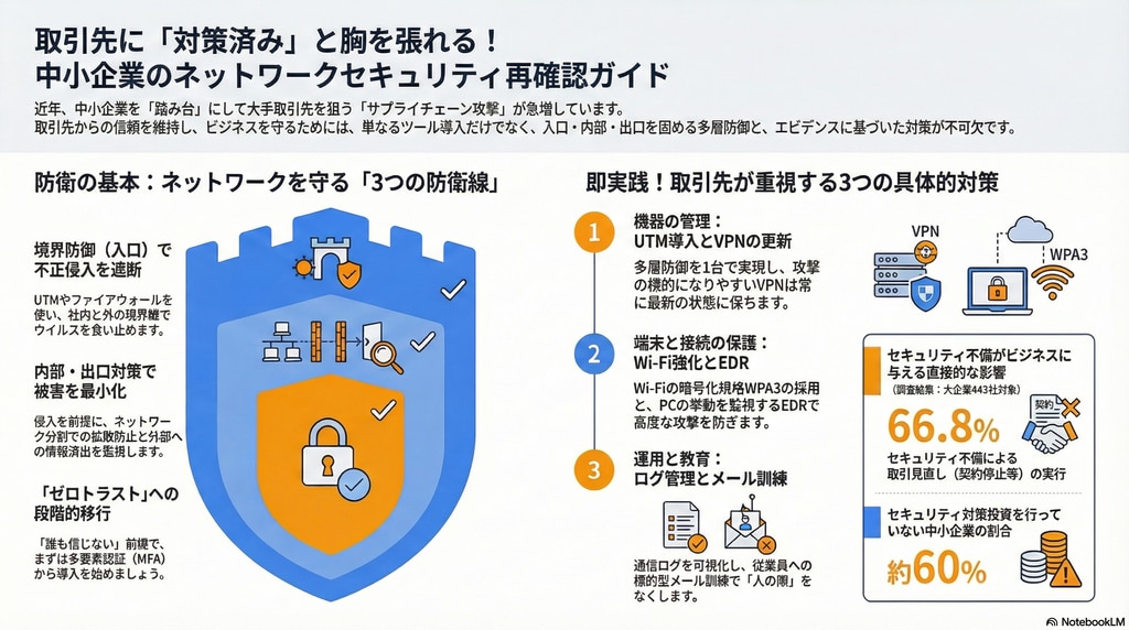 取引先に「対策済み」と胸を張れますか？ネットワークセキュリティ対策